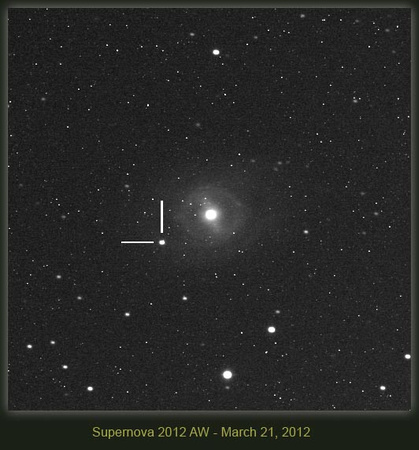 2012aw - Supernova in M95